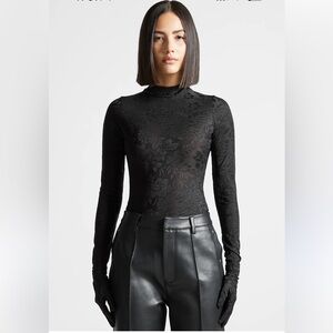 NWOT maniere de voir Jacquard Bodysuit